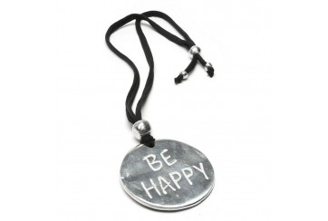 VESTOPAZZO - PENDENTE JERSEY PLAQUE BE HAPPY -