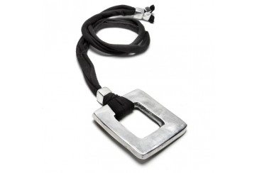 VESTOPAZZO - PENDENTE JERSEY CARRE EPAIS - NERO